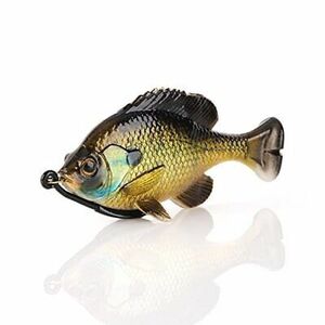 Pulse Tail Bluegill Loosebody Fishing Bait, 1 1/4 oz, Bream, Realistic Contou... 海外 即決