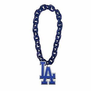 Dodgers 3D Fan Chain Necklace - Blue Chain 海外 即決
