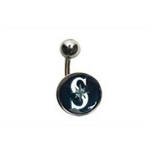 Seattle Mariners Belly Button Ring Naval Body 海外 即決