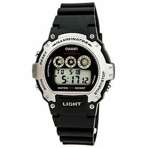 Casio Illuminator Sports Digital Chrono Watch W214H-1AV 海外 即決