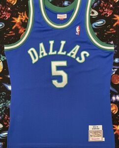 Authentic Mitchell & Ness NBA Dallas Mavericks Jason Kidd Basketball Jersey 海外 即決