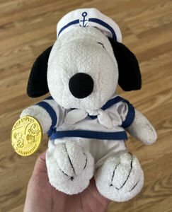 McDonalds Snoopy Circa 2000 1970s Style Sailor Peanuts 50th Anniversary Plush 海外 即決