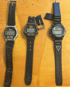 lot Timex Ironman Triathlon Original Timer Watch and casio illuminator w-87h 海外 即決