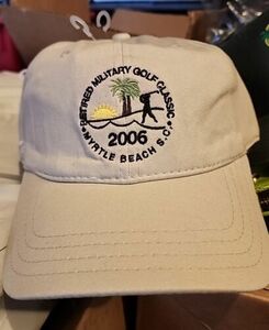 Brand new 2006 Retired Military Golf classic Myrtle Beach SC Adjustable Hat 海外 即決