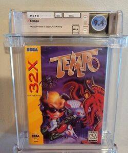 Tempo (Sega Genesis 32X,1995) RARE New Wata Graded 9.4 A++ 海外 即決