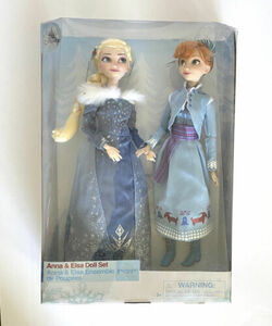 Disney Store Anna And Elsa “Olafs Frozen Adventure” Doll Set NEW In Box 海外 即決