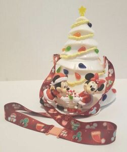 Working Disney's Park Mickey Minnie Light Up Christmas Tree Popcorn Bucket White 海外 即決