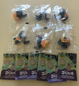 Set Of 6 ~ STITCH FEED ME SERIES 2 ~ Sushi ~ Chicken ~ Sauce French Fries Cake 海外 即決