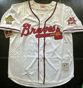 NWT’s Atlanta Braves Chipper Jones Jersey Size Large 海外 即決