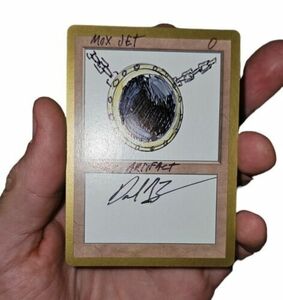 MTG MOX JET Sketch Rare Dan Frazier Altered Art Magic Artist at Magic WORLDS 01 海外 即決