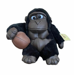 Vtg Gorilla Monkey Ape Plush Stuffed Animal Toy Basketball Plushland New 80s 7” 海外 即決