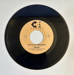 MAYSA State Of Confusion C1001 C Jam Records 7" 45rpm バイナル VG++ 1988 RARE 海外 即決