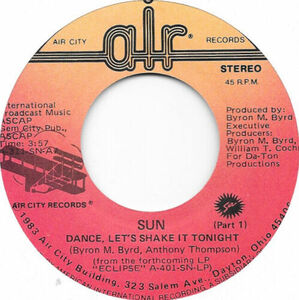 SUN Dance Let's Shake It Tonight on Air City boogie ファンク 45 HEAR 海外 即決