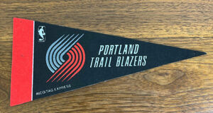 Portland Trail Blazers Vtg NBA Basketball Mini Pennant 4" x 9" Rico Tag Express 海外 即決
