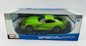 Maisto 1/18 Special Edition - 2013 SRT Viper GTS 海外 即決