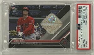 2023 Topps Now #455A 大谷翔平 Angels G/U Base RELIC 32/99 PSA 10 海外 即決