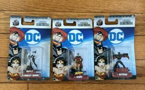 DC Nano Metalfigs Batman Robin Harley Quinn DC55 DC56 DC51 Die Cast Figures Lot 海外 即決