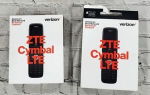 LOT OF 2 ZTE Cymbal LTE Z233VPP Verizon Prepaid Flip Phone 海外 即決