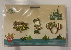 Disney Minnie Main Attraction Pin Set 2020 - Jungle Cruise 11/12 海外 即決