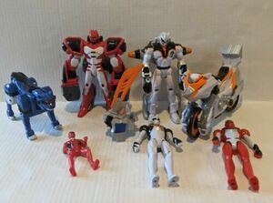 Lot of 7 Bandai 2007 Jungle Fury Transform Morph Power Rangers Action Figure Set 海外 即決