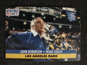 1991 Pro Set John Robinson #207 Los Angeles Rams 海外 即決