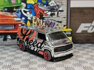 2022 Hot Wheels Speed Blur Custom 77 Dodge Van Chrome 5SPs LOOSE Super Chromes 海外 即決