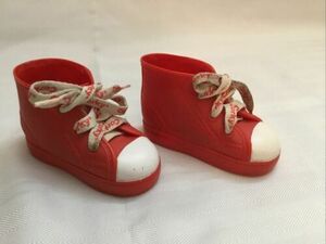 Vintage CORKY Doll Cricket Brother Red Shoes Sneakers Laces 1980s, D3 海外 即決