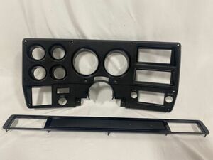 75-77 Chevy GMC pickup truck dash bezel gauge cluster cover & plate ALL BLACK 海外 即決