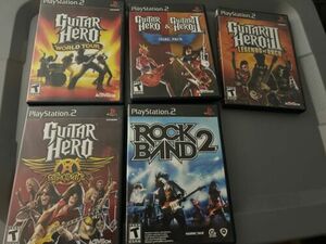 Guitar Hero & Guitar Hero II Dual Pack (PS2) PlayStation 2 Lot Legends Aerosmith 海外 即決