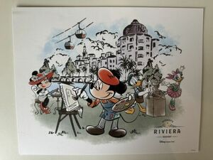 Disney Riviera Resort Print Mickey & Minnie, Donald & Daisy, DVC Vacation Club 海外 即決