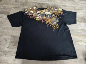 Vintage Y2K Skulls Ed Hardy Style Affliction Rockarchy Graphic 2XL 海外 即決