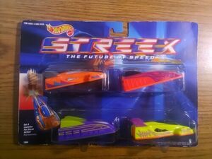 Hot Wheels STREEX Future of Speed 1991 Vintage Four Pack Set Street Streak NOS 海外 即決