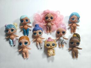 Lol Surprise Doll Dolls Lot (A) 8 Nude Mini Fashion Dolls & 1 Pet 海外 即決