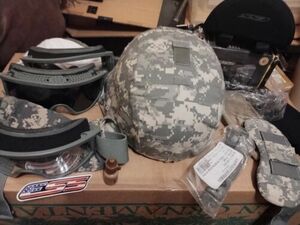 MSA Advanced Combat Helmet ACH MEDIUM Ballistic 8470-01-523-0070 Goggles Glasses 海外 即決