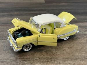 1954 Yellow Chevy Bel Air - ARKO 1:32 Opening Hood, Doors & Trunk, w/spare tire 海外 即決