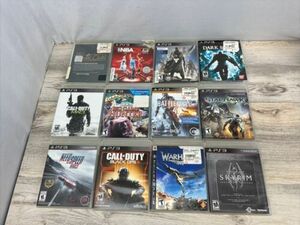 Sony PS3 Games Lot of 12 Call Of Duty Cabelas Dark Souls Skyrim Destiny Tested 海外 即決