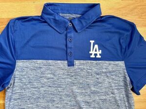 Los Angeles Dodgers Polo Shirt Golf Blue MLB Men’s Large New with Tags 海外 即決