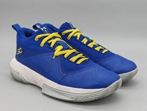 アンダーアーマー Youth Gs SC 3Zero IV ブルー Yellow ATHLETIC Shoes Sneakers 25.5cm(US7.5)Y 海外 即決