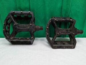 Wellgo Black Alloy Sealed Bearing Platform Pedals w/Pin BMX MTB Hybrid Bike 海外 即決