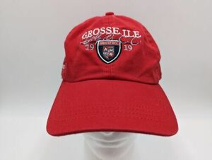 Gross Ile Golf & Country Club Hat Red Adjustable Strapback Dad Cap Donald Ross 海外 即決