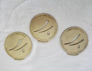 Walt Disney World Medals 3Qty International Martial Arts Festival Gold Colored 海外 即決