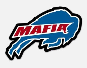 LARGE Buffalo Bills MAFIA Premium Vinyl STICKER - NFL Fans of The Buffalo Bills 海外 即決