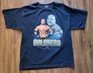 Vintage WCW Wrestling Bill Goldberg Graphic T Shirt. 1998, Black. XL 海外 即決