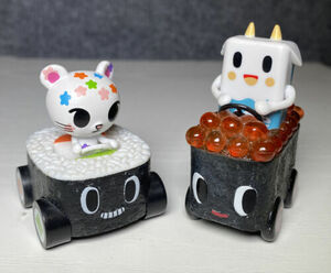 Tokidoki SUSHI CARS Latte Roe Roe Racer Figure palette California rollin’- set 2 海外 即決