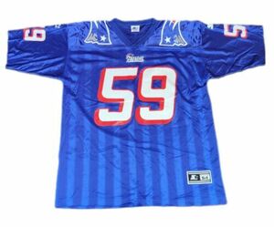 Vintage 1998 Andy Katzenmoyer #59 Patriots Starter Football Jersey 54/2XL Used 海外 即決