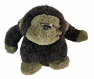 Kohkoh Trade Gorilla Ape Plush dark Brown Stuffed Animal Toy Monkey Toy 海外 即決