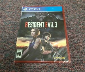 Resident Evil 3 PlayStation 4 (PS4) Factory Error Sealed Red Case (loose Disc) 海外 即決