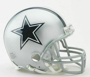 Dallas Cowboys Silver Mini Football Helmet 海外 即決