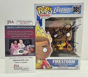 (DOUBLE SIGNED) Funko Pop! Television Legends Of Tomorrow Firestorm #381 JSA COA 海外 即決