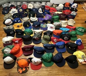 100 Hat Cap Wholesale Resale Reseller Snapback Vintage Lot Patch Trucker 海外 即決